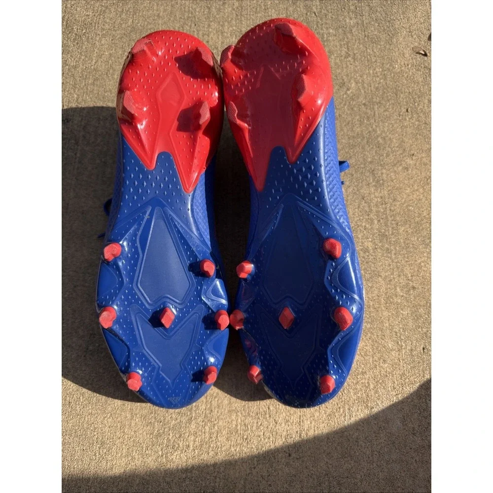 Adidas PREDATOR 20.3 FG Football Cleats Blue White Red EG0964 Mens‎ 9.5